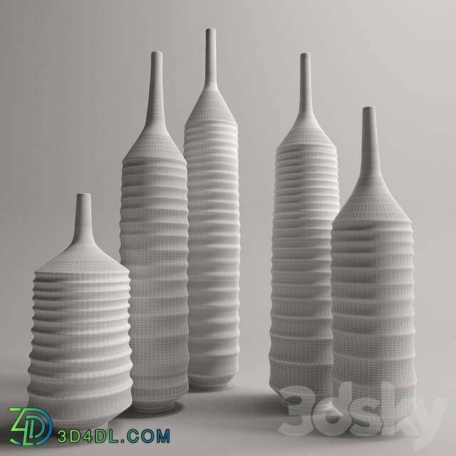 Vase - Сoncrete decor vases set