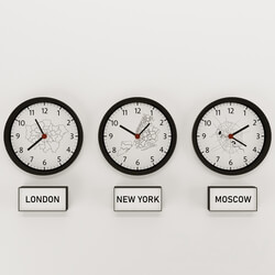 Watches _ Clocks - World time zone clocks 