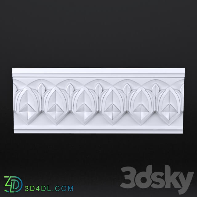 Decorative plaster - Khorezm style cornice