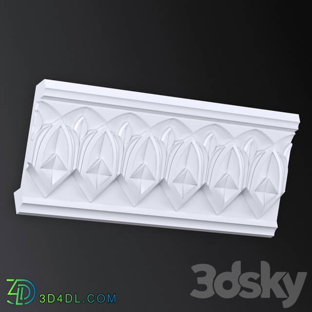 Decorative plaster - Khorezm style cornice
