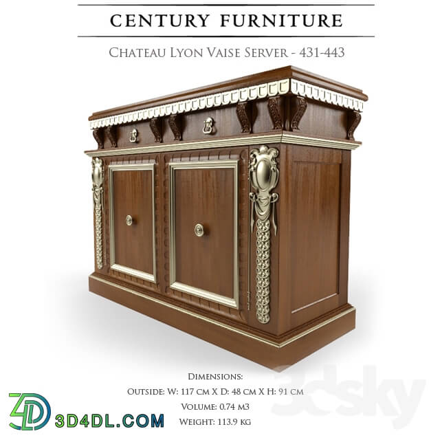 Sideboard _ Chest of drawer - Chateau Lyon Vaise Server - 431-443