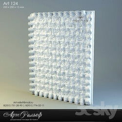 3D panel - 3d gypsum panel 124 from Art Relief 