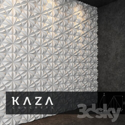 Decorative plaster - 3d panel Kaza Concrete SEED 