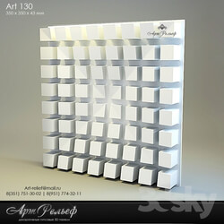 3D panel - 3d gypsum panel 130 from Art Relief 