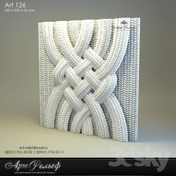 3D panel - 3d gypsum panel 126 from Art Relief 