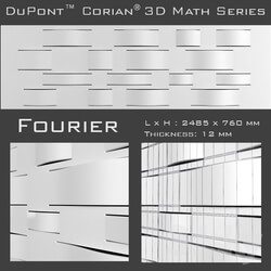 3D panel - 3D Panel Corian Fourier 