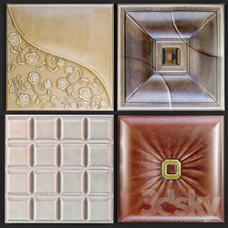 Other decorative objects - Decorative leather 3D panel 