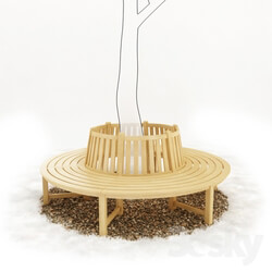 Other architectural elements - Round bench 