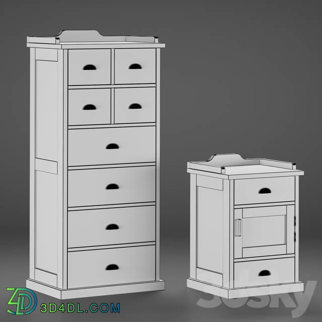 Sideboard _ Chest of drawer - Yatch country sideboard and nightstand