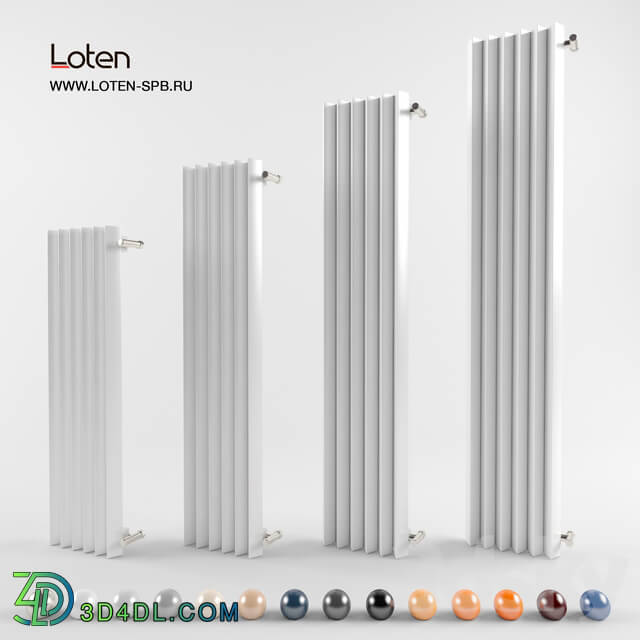 Radiator - Vertical tube radiator Loten Rock V
