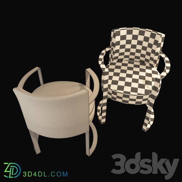 Chair - Fendi Casa Rippetta Dining Chair