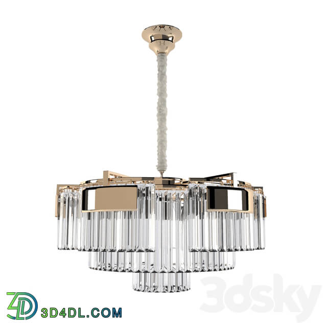 Chandelier - Newport 4356 _ 3C chrome gold