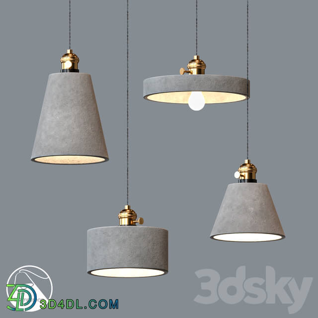 Chandelier - PDL2079 Chandelier Gray Geometry