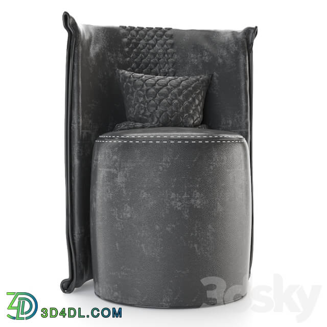 Arm chair - leather occasional armchair