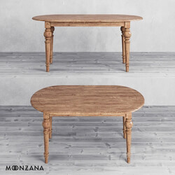 OM Oval table Residental for 6 persons Moonzana 