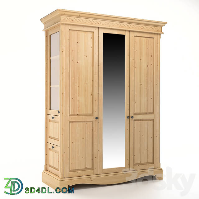 Wardrobe _ Display cabinets - Wardrobe Denmark 3-leaf No. 5