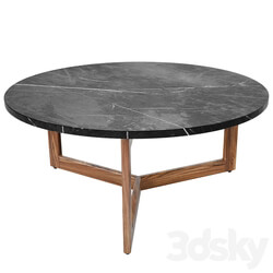 Table - MARBLE _ WOOD COFFEE TABLE 