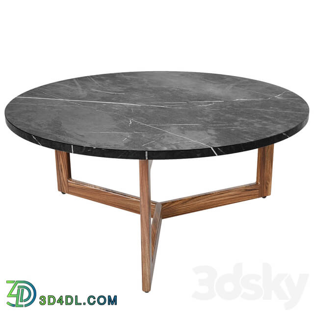 Table - MARBLE _ WOOD COFFEE TABLE