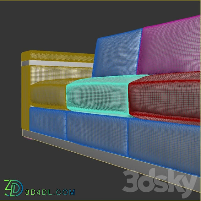 Sofa - Interior Crafts Telio Sofa 3D model