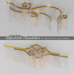 Chandelier - Adjustable Crystal String Chandelier 