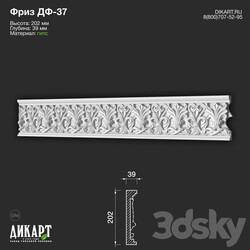 Decorative plaster - www.dikart.ru Дф-37 202Hx39mm 09_27_2019 