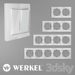 Miscellaneous - ОМ Plastic frames for sockets and switches Werkel Snabb Basic White 