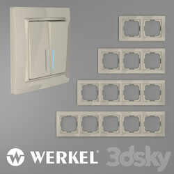 Miscellaneous - ОМ Plastic frames for sockets and switches Werkel Snabb Basic Ivory 