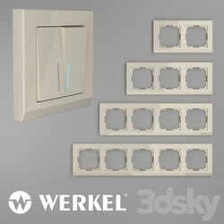 Miscellaneous - OM Plastic frames for sockets and switches Werkel Stark Ivory 