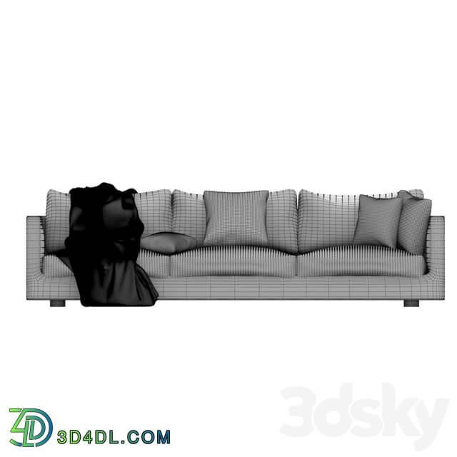 Sofa - sofa and blanket