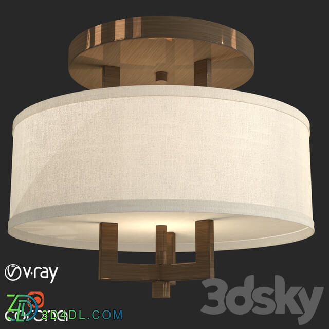 Ceiling lamp - Hampton 3-Light Semi Flush Mount