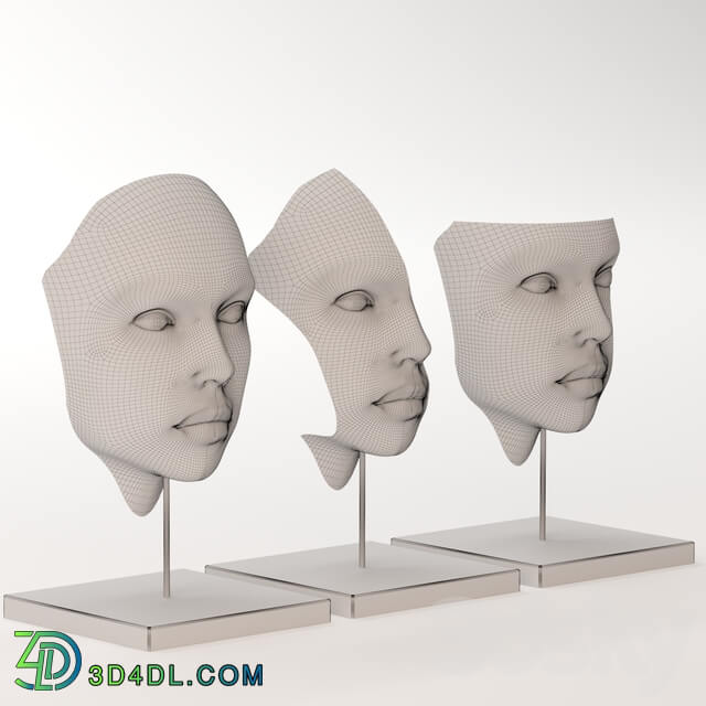 Faces sculpture