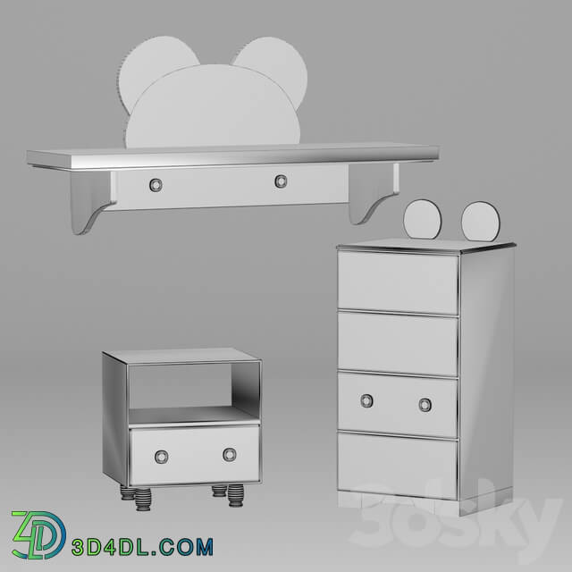 Full furniture set - Furniture _Mickey Mouse_ for the nursery