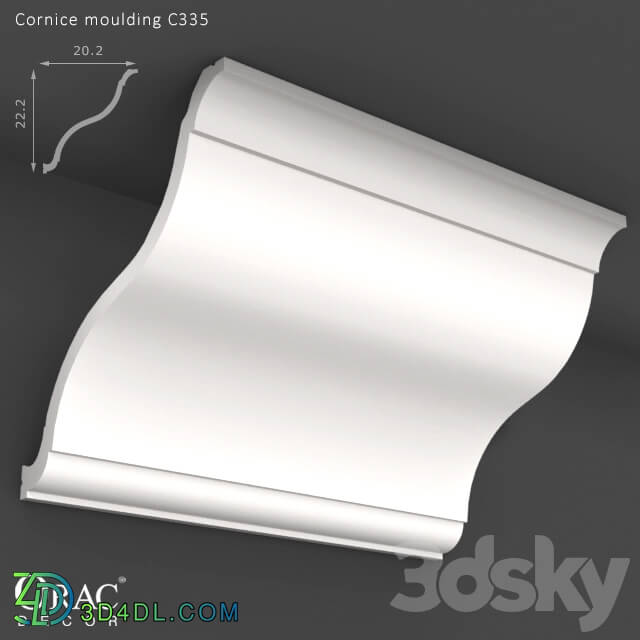 Decorative plaster - OM Cornice Orac Decor C335