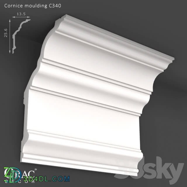 Decorative plaster - OM Cornice Orac Decor C340