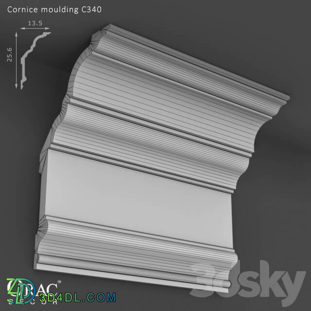 Decorative plaster - OM Cornice Orac Decor C340