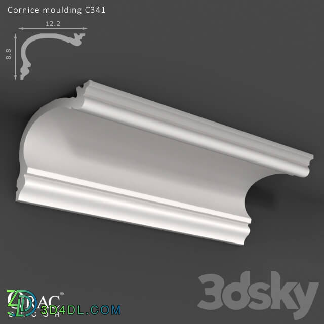 Decorative plaster - OM Cornice Orac Decor C341