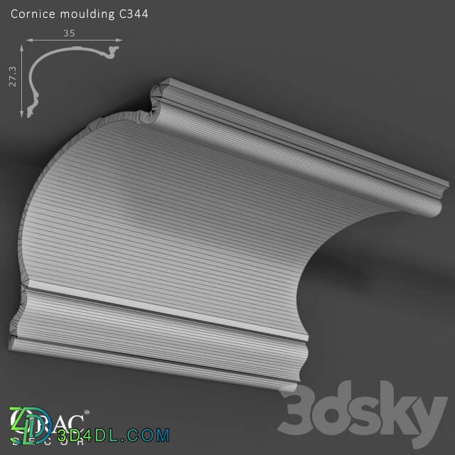 Decorative plaster - OM Cornice Orac Decor C344