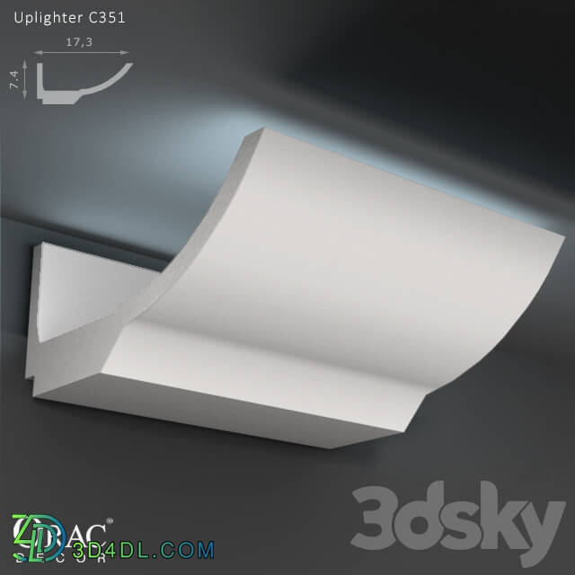 Decorative plaster - OM Concealed lighting Orac Decor C351