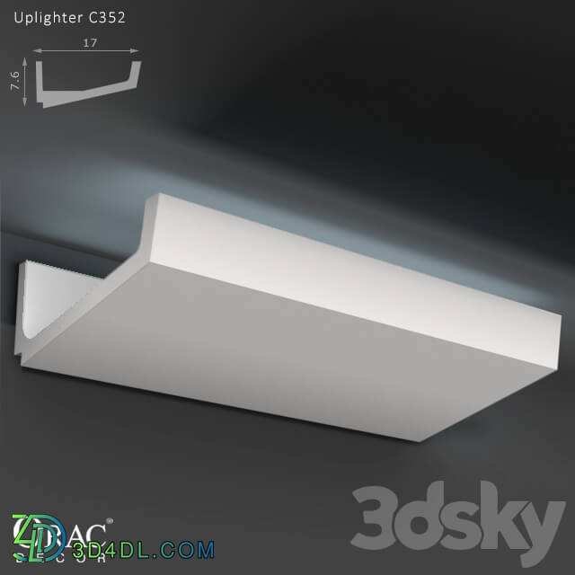 Decorative plaster - OM Concealed lighting Orac Decor C352