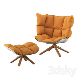 Arm chair - B_B Italia - Husk Lounge Chair 