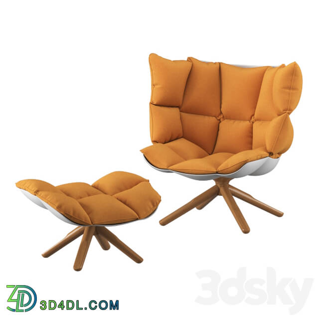 Arm chair - B_B Italia - Husk Lounge Chair