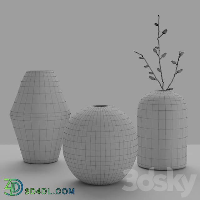 Decorative set - MONO vases By Salvatori