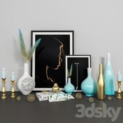 Decorative set - Blue and Gold Decorative Set 