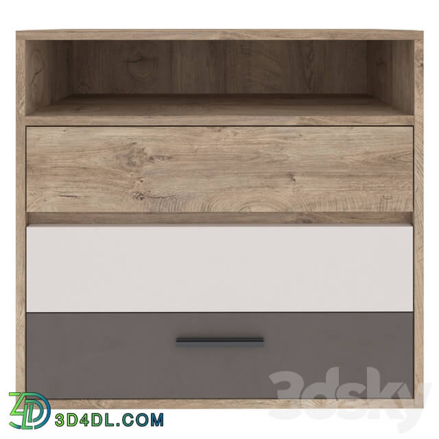 Sideboard _ Chest of drawer - Chest of drawers Mito MI 4 endgrain oak