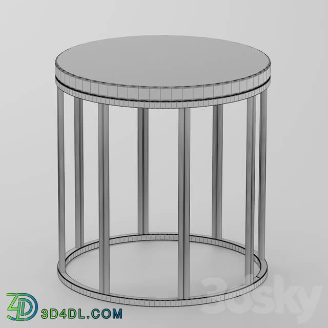 Table - Metal coffee table circle