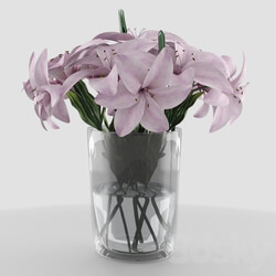 Bouquet - Bouquet of pink lilies 