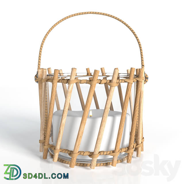 Other decorative objects - bamboo hurricane lantern