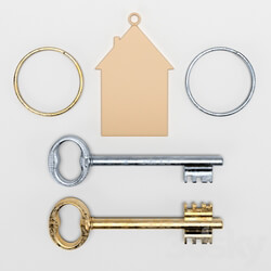 Miscellaneous - Vintage metal key for the door lock 3D Model 