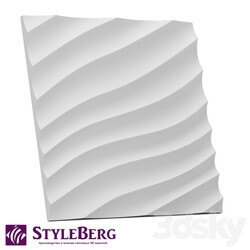 3D panel - Gypsum 3D panel StyleBerg_ Gulf Stream 