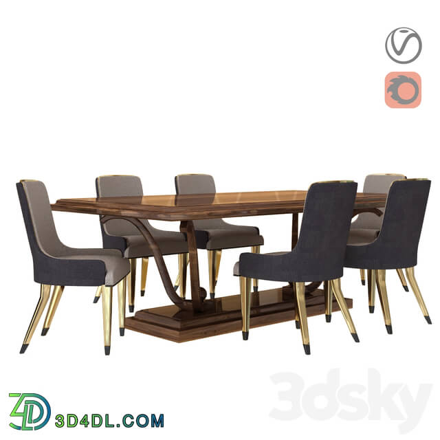 Table _ Chair - classice dining table chair